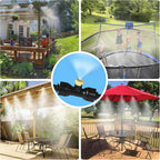75Ft Misters For Outside Patio, 28 Brass Nozzles, 3/4 Inch Adapter | Creates Cooling Fine Mist For Patios, Gardens And Greenhouses; 23M Preassembled Line Supports Easy Diy Setup.