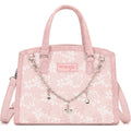 Wrangler Lace Tote Bag For Women, Medium Crossbody Top Handle Handbags Ladies Satchel Elegant Purse Charms For Wedding Gift