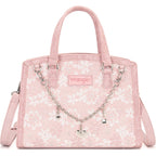 Wrangler Lace Tote Bag For Women, Medium Crossbody Top Handle Handbags Ladies Satchel Elegant Purse Charms For Wedding Gift