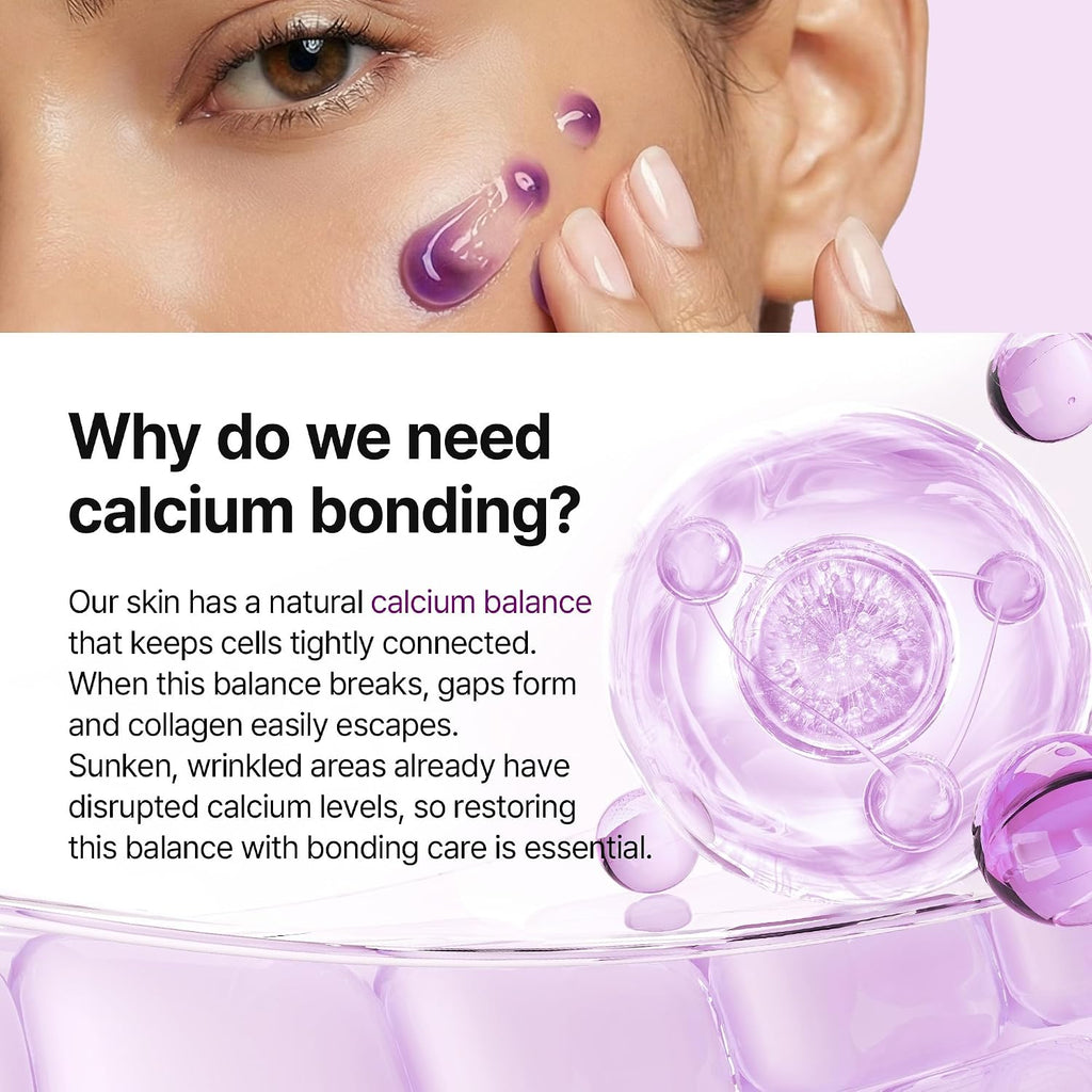 Dr.Melaxin Calcium Bonding Eye Cream With Peptides & Rebornic, Firming Eye Treatment For Wrinkles & Puffy Eyes, Elastin For Dark Circles & Hydrating Care, 0.51 Fl.Oz