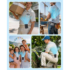 2026 Ai Portable Waist Fan, 4-Speed Clip On Personal Fan, Up To 25H Wearable Belt Fan, 4-In-1 Cooling Lightweight Hands-Free Neck Shirt Fan Gift For Camping, Outdoor, Jobsite