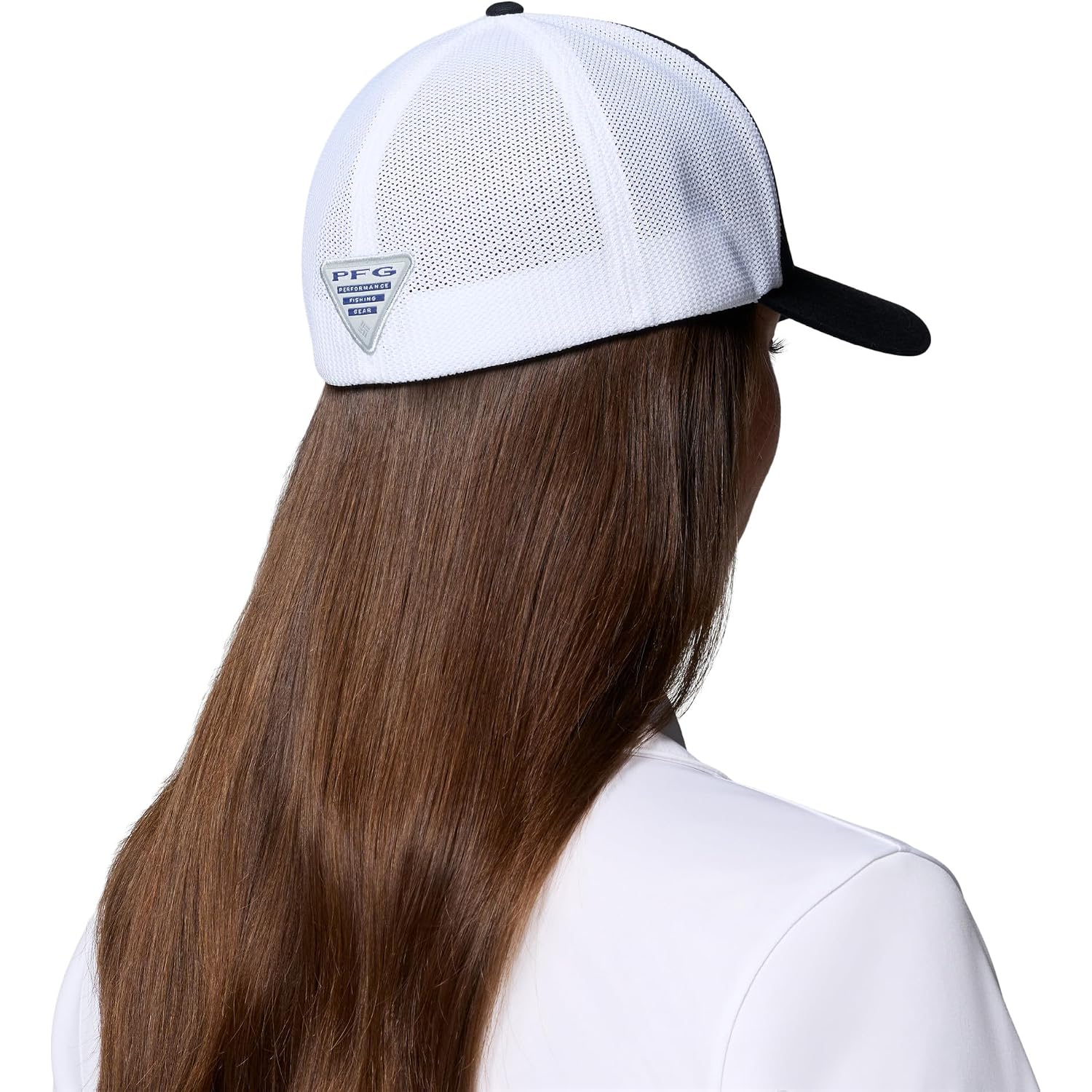 Columbia PFG Mesh Ball Cap Black/Crushed Blue/Marlin