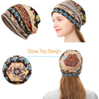 Cotton Slouchy Beanie Hip-Hop Soft Lightweight Running Beanie Adult Skull Hats Cap for Men Women Multicolor1-4pk