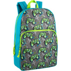 Trail Maker 24 Pack Of 17 Inch Printed Bulk Backpacks For Boys And Girls Wholesale Backpacks In Bulk For School Kids (Fun Mixed Unisex Pack)