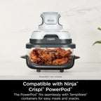 Ninja 4-Qt Cleancrisp™ Glassware Container With Storage Lid, Compatible With Ninja Crispi Fn101 & As101 Series, Microwave, Freezer & Dishwasher Safe, Pfas & Ptfe Free Glass, Xsksfn4Qt