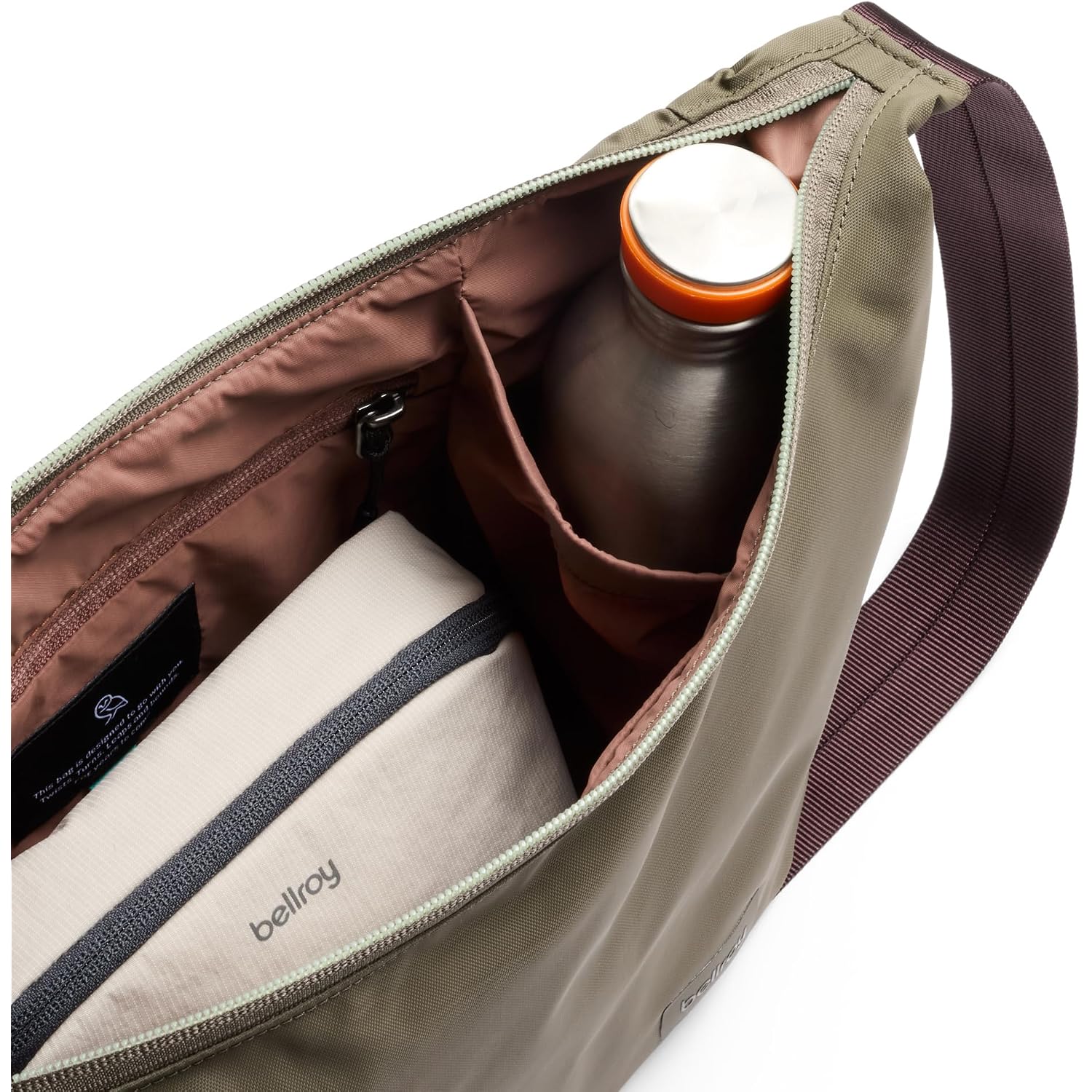 Bellroy Laneway Crescent Bag (Everyday 7 Liter Minimalist Shoulder Bag With Plenty Of Pockets And Adjustable Strap) - Seakelp