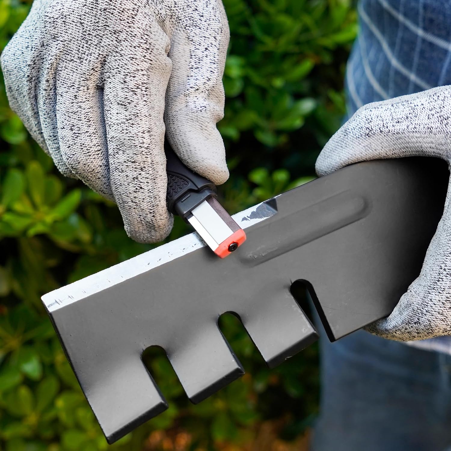 Sharpal 129N Multipurpose Garden Tool Blade Sharpener | For Knife, Pruners, Loppers, Hedge Shears, Scissors, Axe, Hatchet, Machete, Lawn Mower Blade, Gifts For Men