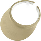 Sun Visor Hats Women Wide Brim Adjustable Clip On Visors Beach Men Hat