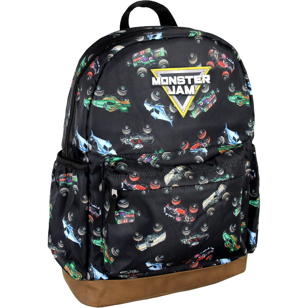 Intimo Monster Jam Trucks Dragon Zombie Grave Digger Megalodon All Over Print Backpack 16"
