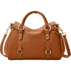 Dooney & Bourke Satchel Bags For Women, Pebble Grain Leather Handbag With Adjustable Shoulder Strap