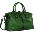 Iswee Genuine Leather Satchel Tote Bag Top Handle Handbag Designer Shoulder Bag Large Capacity Cross Body Bag