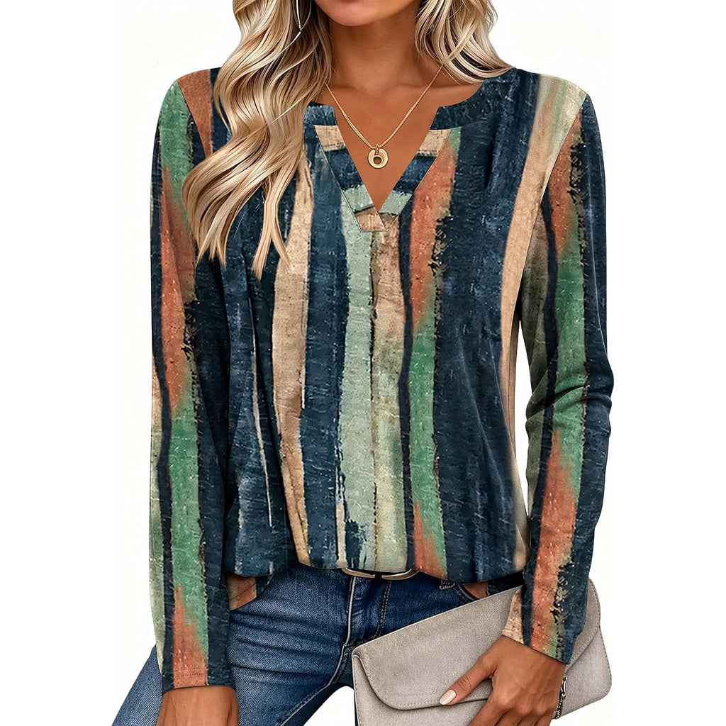 Zeagoo Womens Tops Long Sleeve V Neck Tee Shirts Cute Dressy Casual Clothing Business Work Blouse
