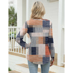 Women Tops Long Sleeve Blouses Dressy Casual Crewneck Pleated Tunic Shirts 2026 Loose Fashion Clothes