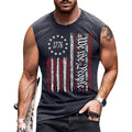 4th of July Shirts Mens Muscle Tank Top 1776 Sleeveless Graphic Gym Workout American Flag Shirt