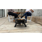 Flame King Smokeless Propane Fire Pit, 24-Inch Portable Firebowl, 58K Btu With Self Igniter, Cover, & Carry Straps For Rv, Camping, & Outdoor Living