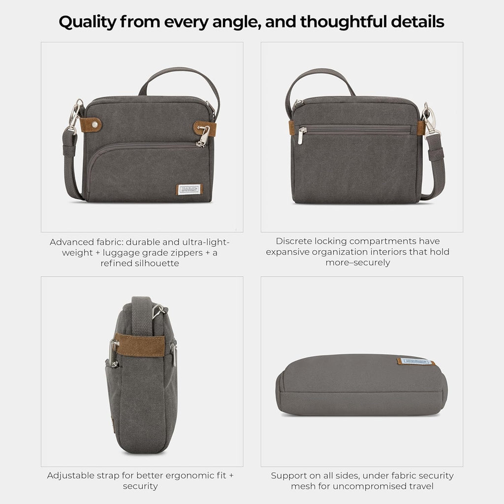 Travelon Anti-Theft Heritage Small Crossbody Bag