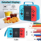 Kids Backpack For Boys - 3Pcs Gamer Boys Backpack With Lunch Box Set For Elementary Middle School - Students Bag For Ages 6-18,17″ Video Game Bookbag Travel Back Pack