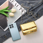 Sightor Silver Mini Crossbody Bag For Women, Pu Leather Small Evening Purse, Dressy Clutch Handbag For Nightclub Parties