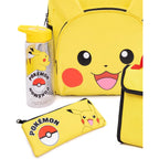 Pokémon Pikachu Kids Backpack Set | 4-Piece School Bag With Lunch Bag, Pencil Case & Water Bottle