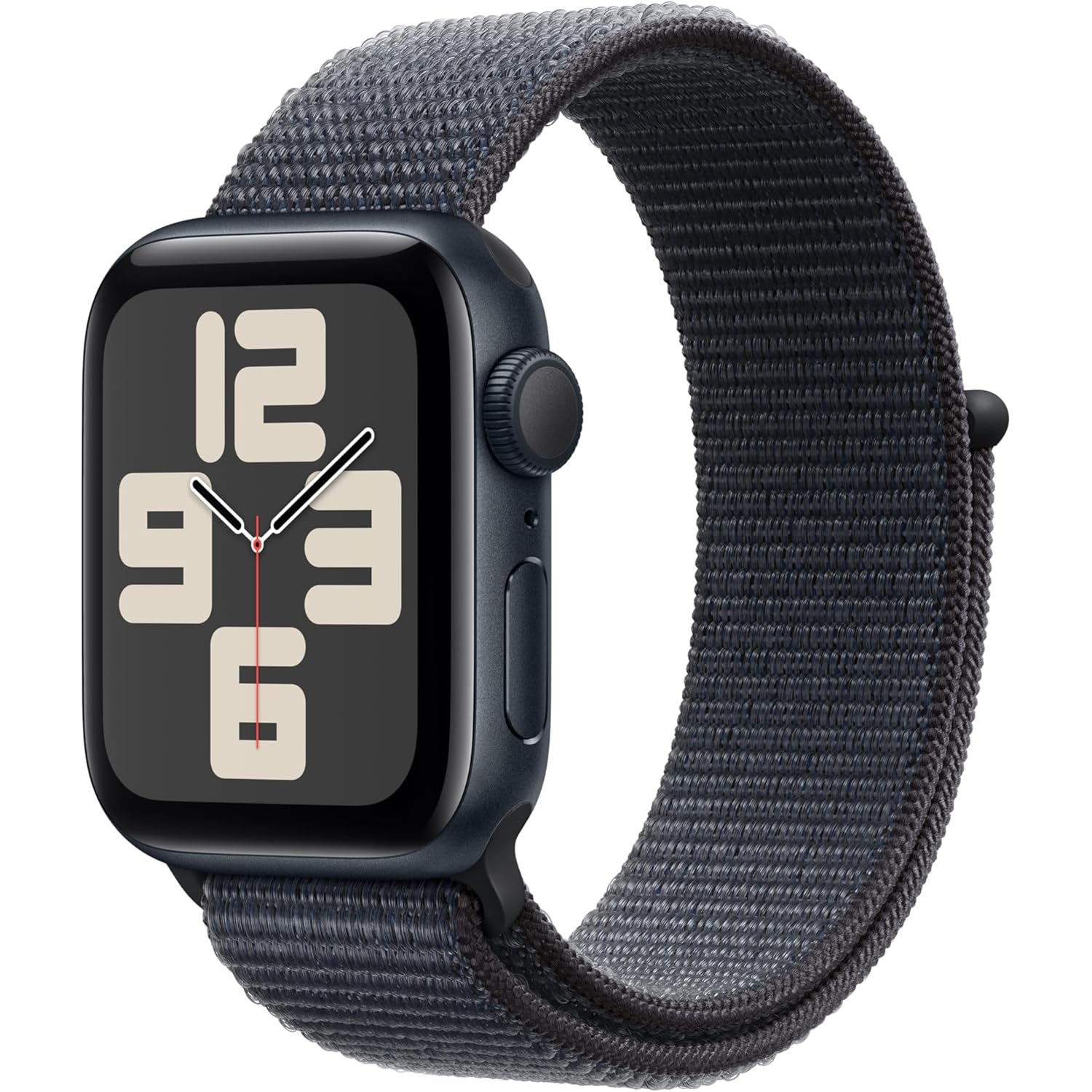 Apple Watch SE (2nd Gen) [GPS 40mm] Smartwatch with Midnight Aluminum Case with Midnight Sport Loop. Fitness & Sleep Tracker, Crash Detection, Heart Rate Monitor, Carbon Neutral