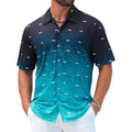 Eletop Men'S Hawaiian Shirt Summer Stretch Short Sleeve Tropical Beach Button Down Casual Shirt
