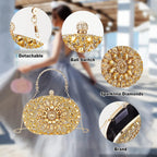 Suhatjia Rhinestone Evening Clutch Purses for Women Evening Weddings,Party Purses Crystal Diamond Glitter Sparkly Handbag