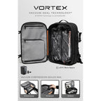 Vortex Vacuum Seal Travel Backpack 60L Expandable Air Compression System Water Resistant Tsa Lock Carry-On