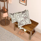 Wnutrees 30" Farmhouse Solid Wood Bench, Rustic Indoor Storage Bench | Entryway Seat For Living Room, End Of Bed, Hallway, Original Natural Wood Finish, Sturdy Construction