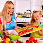 Jovitec 8 Pcs Kid Cooking Kitchen Knife Set, Plastic Serrated Edges Children'S Safe Chef Nylon Knives For Cutting Fruit Bread Cake Salad Lettuce Kids Cooking Supply(Multi Colors Square Knife)