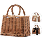 Straw Beach Bags For Women Summer Clutch Rattan Woven Wicker Purse Crochet Tote