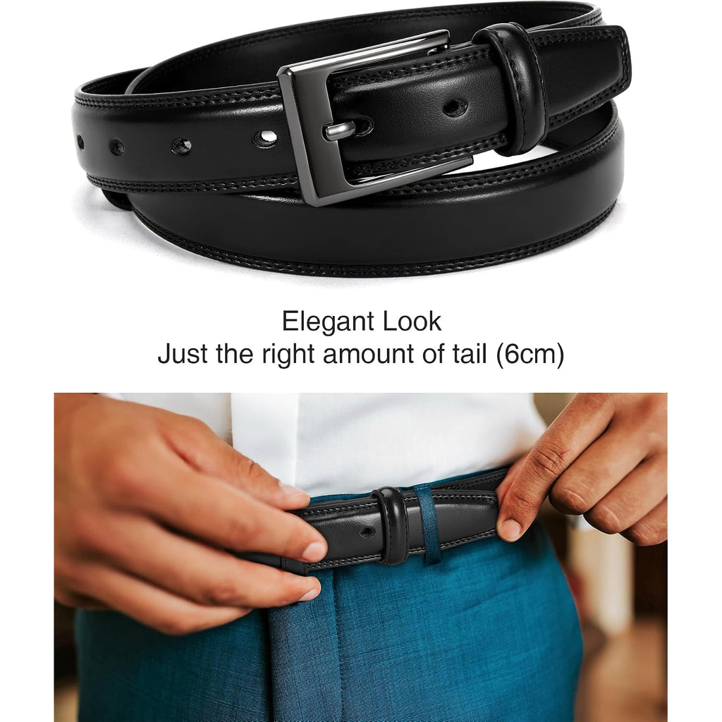 Chaoren Mens Belts Leather Gift For Men - Ideal Match For Mens Dress Shoes