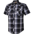 Coevals Club Men'S Western Plaid Pearl Snap Buttons Two Pocket Casual Short Sleeve Shirts