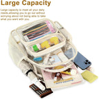 Btoop Clear Backpack Heavy Duty Transparent Backpack 17" See Through Bookbag For College Work Festival Security Padded Strap