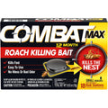 Combat Max 12 Month Roach Killing Bait, Small Roach Bait Station, 18 Count, Child-Resistant, Fast-Acting Fipronil Cockroach Killer & Nest Destroyer, No Vapor, Fumes Or Odor, Mess-Free