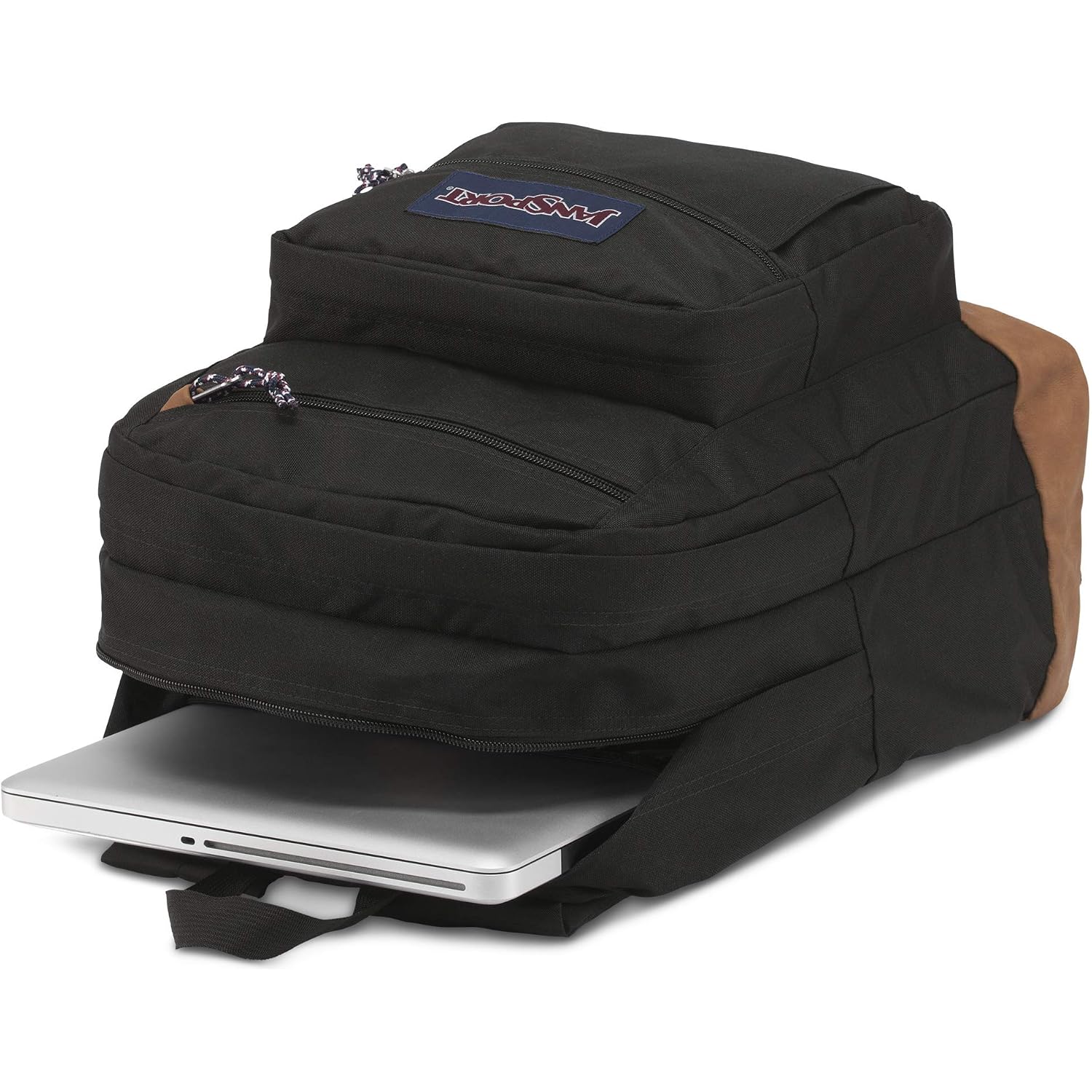 Jansport Cool Backpack, With 15-Inch Laptop Sleeve - Large Computer Bag Rucksack With 2 Compartments, Ergonomic Straps, Black