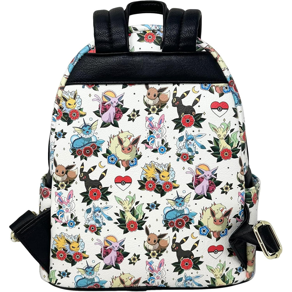Loungefly Pokemon Eeveelutions Tattoos Print Womens Shoulder Bag Handbag Purse