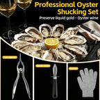Oyster Shucker Machine,New Stainless Steel Handheld Oyster Shucking Kit | No Assembly Required, Space-Saving, Dishwasher-Safe, Preserves Oyster Juices, And Less Likely To Leave Shell Fragments