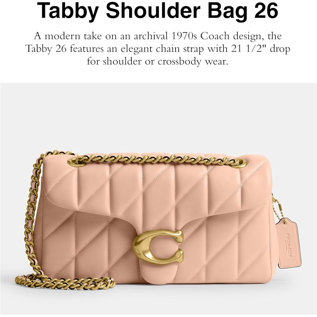 Coach Quilted Tabby Shoulder Bag 26 with Chain