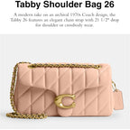 Coach Quilted Tabby Shoulder Bag 26 with Chain