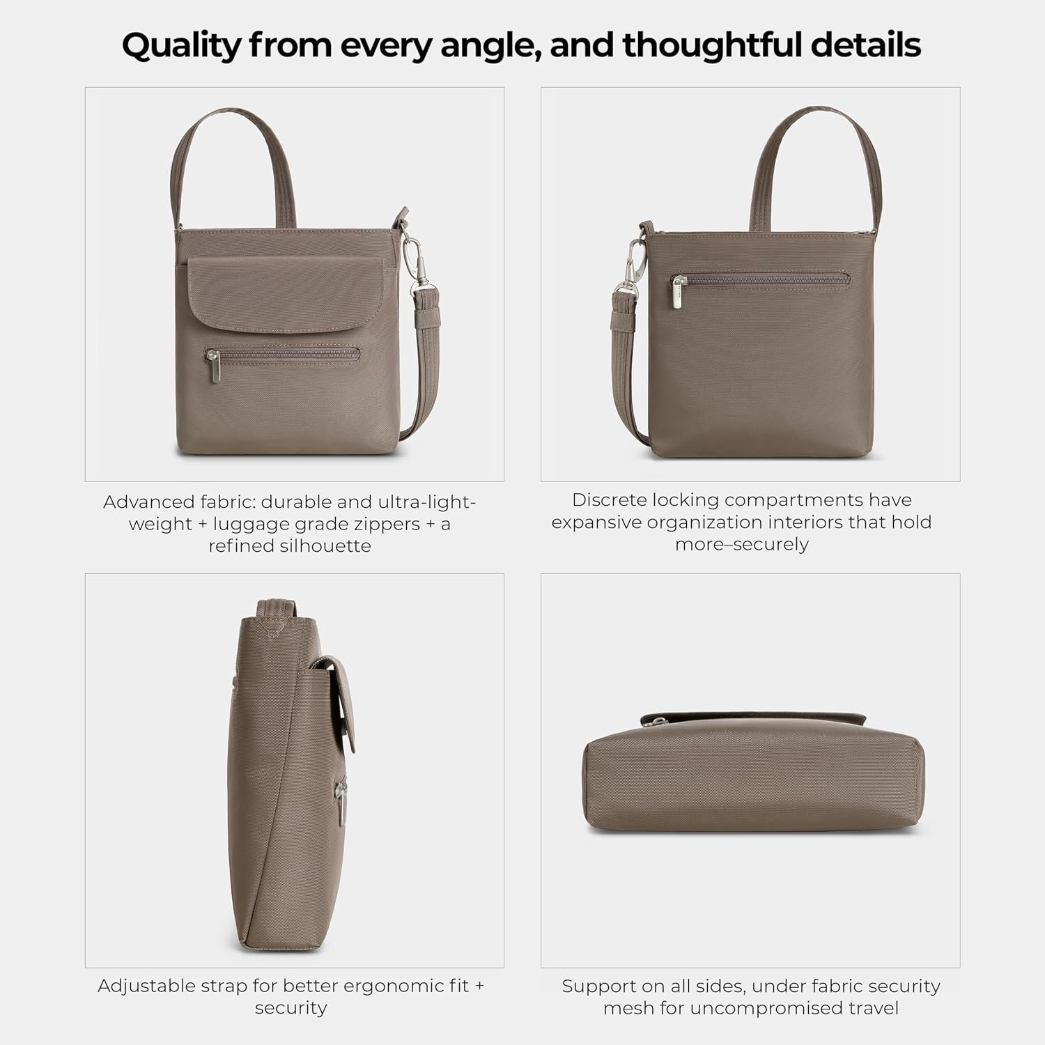 Travelon Anti-Theft Classic Mini Shoulder Bag