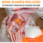 Wevac Vacuum Sealer Bags 11x50 Rolls 2 pack for Food Saver, Seal a Meal, Weston. Commercial Grade, BPA Free, Heavy Duty, Great for vac storage, Meal Prep or Sous Vide