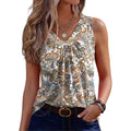 Zeagoo Womens Tank Tops Summer Sleeveless Loose Fit Tops V Neck Pleated Shirts Basic Tees Dressy Casual Trendy Clothes