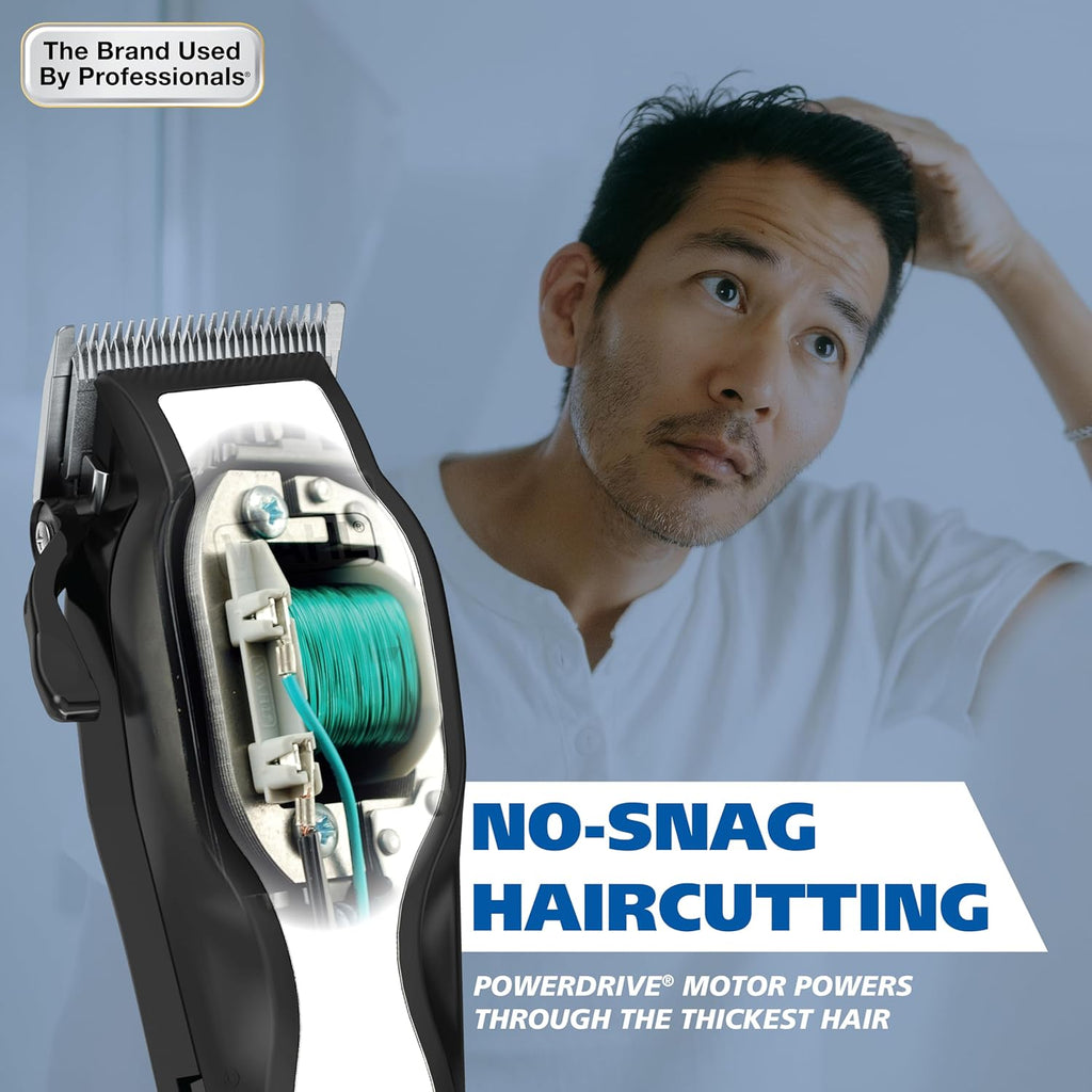 Wahl USA Anthem Classic Haircutting Kit – Corded Hair Clipper for Men with No-Snag Blades, Powerful POWERDRIVE Motor & Adjustable Fade Lever – Model 3029140