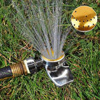 360 Degree Metal Spot Sprinkler,Small Sprinkler Garden For Small Areas | Lawn Sprinklers For Yard Circle Pattern With Gentle Water Flow Garden Watering (1, Yellow)