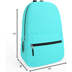 10 Pack Bulk Backpacks, Wholesale 17-Inch Lightweight Bookbags For Kids, Adults, School, Classroom, Travel, Gym Supplies With 1 Large, 1 Small Pocket, Perfect For Events, Corporate Bundles, Mix