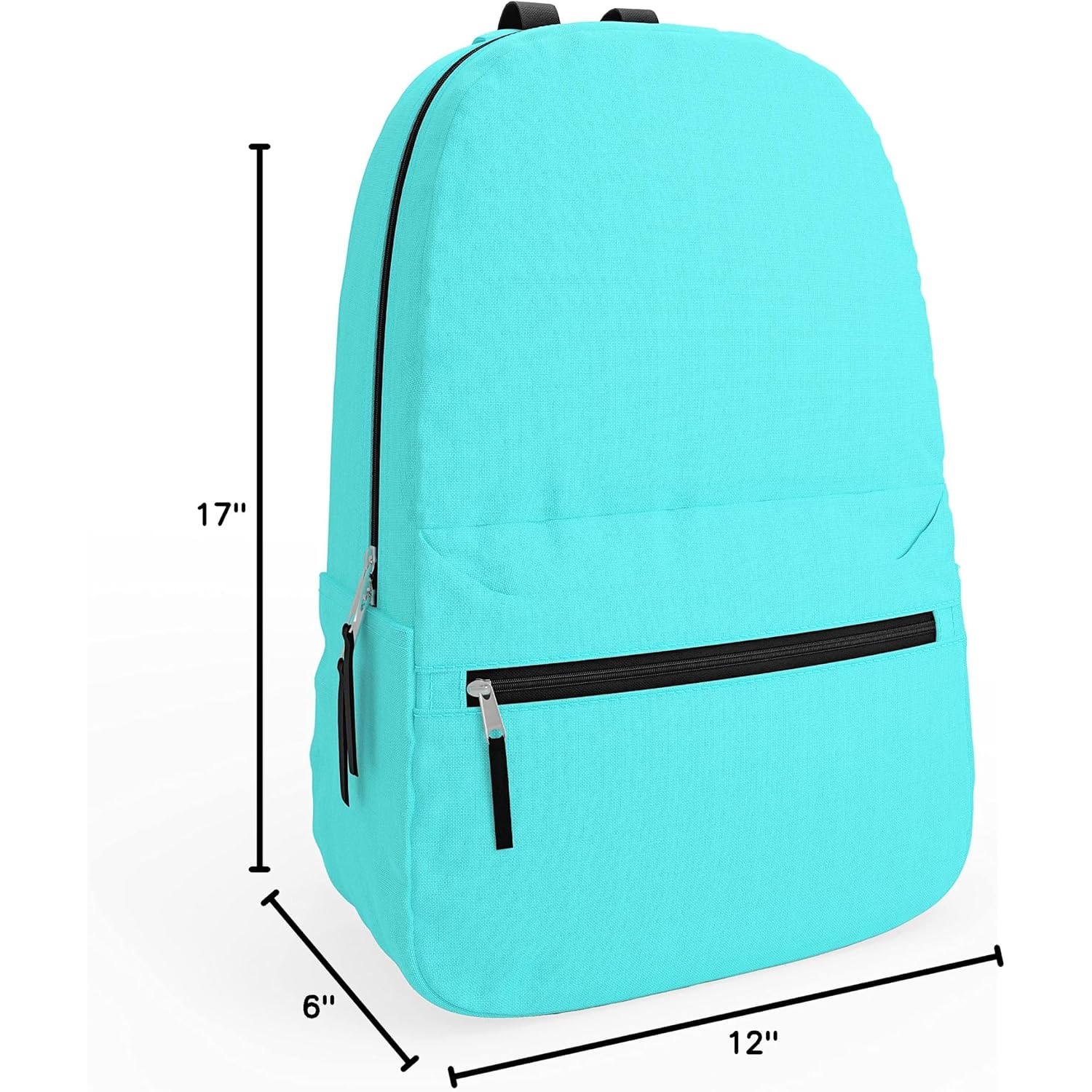 10 Pack Bulk Backpacks, Wholesale 17-Inch Lightweight Bookbags For Kids, Adults, School, Classroom, Travel, Gym Supplies With 1 Large, 1 Small Pocket, Perfect For Events, Corporate Bundles, Mix