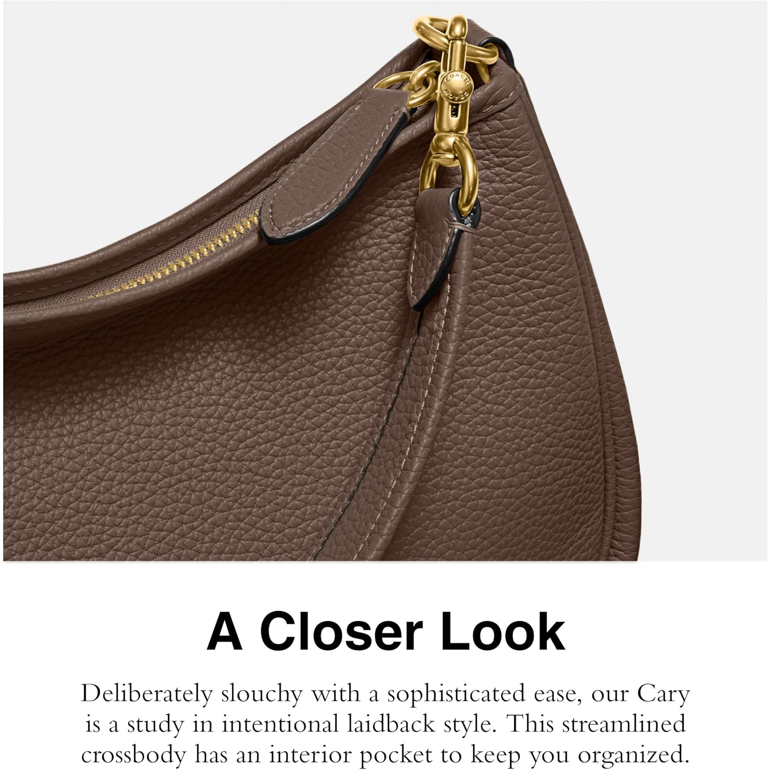 Coach Women'S Soft Pebble Leather Cary Crossbody