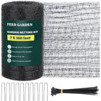 Deer Fence Netting Garden Netting Bird Netting - 7X100Ft Uv-Protected Garden Fence For Plant With 3/4" Fine Mesh - Includes 10 Stakes & 50 Zip Ties For Easy Installation