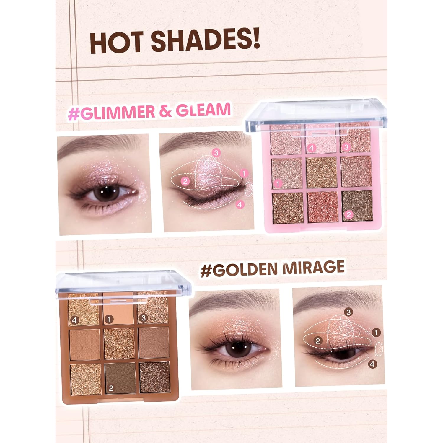 SHEGLAM Eyeshadow Palette 9-Color Ultra-pigmented Shimmer & Matte Shades, Vegan & Cruelty-free-Coffee Shop