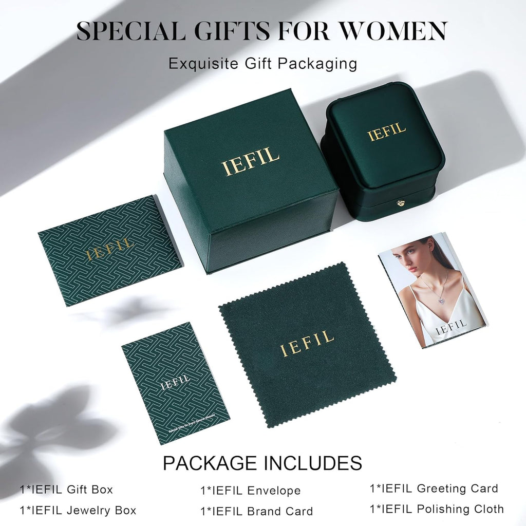 Iefil Mothers Day Gifts for Wife Women - 10-11mm Cultured Freshwater Pearl Necklace, Infinity Pearl Necklace, Anniversary Birthday Gifts for Wife Mom Girlfriend, 925 Sterling Silver